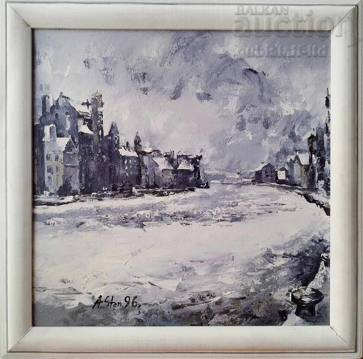 Картина, пейзаж, худ. Андрей Станишев, 1996 г.