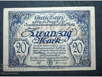 Germania, Germania, Stolberg 20 mărci, 1918, aUNC