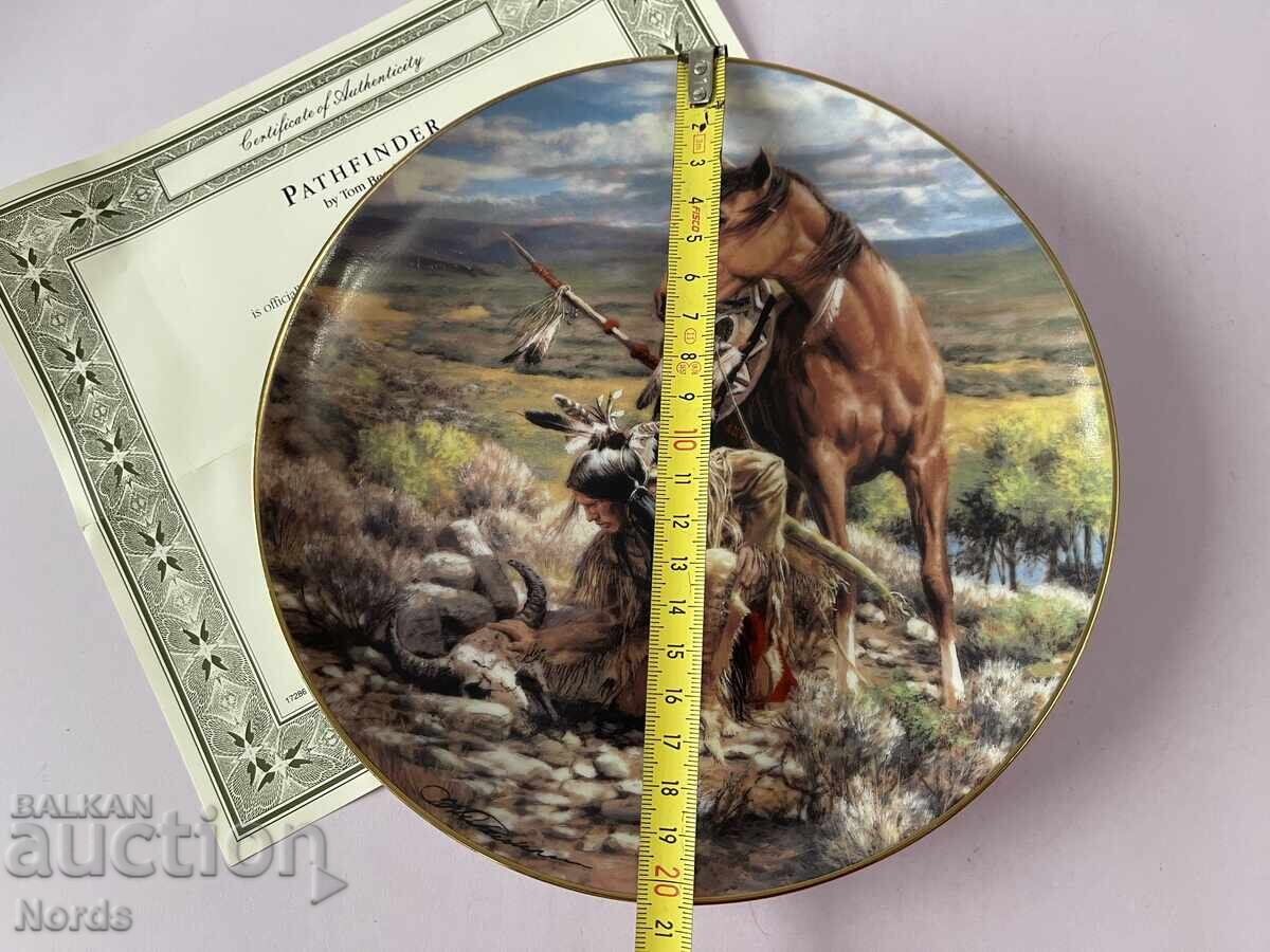 Παράδοση Όμορφη πιατέλα για συλλογή με πιστοποιητικό Παράδοση Όμορφη πιατέλα για συλλογή με πιστοποιητικό