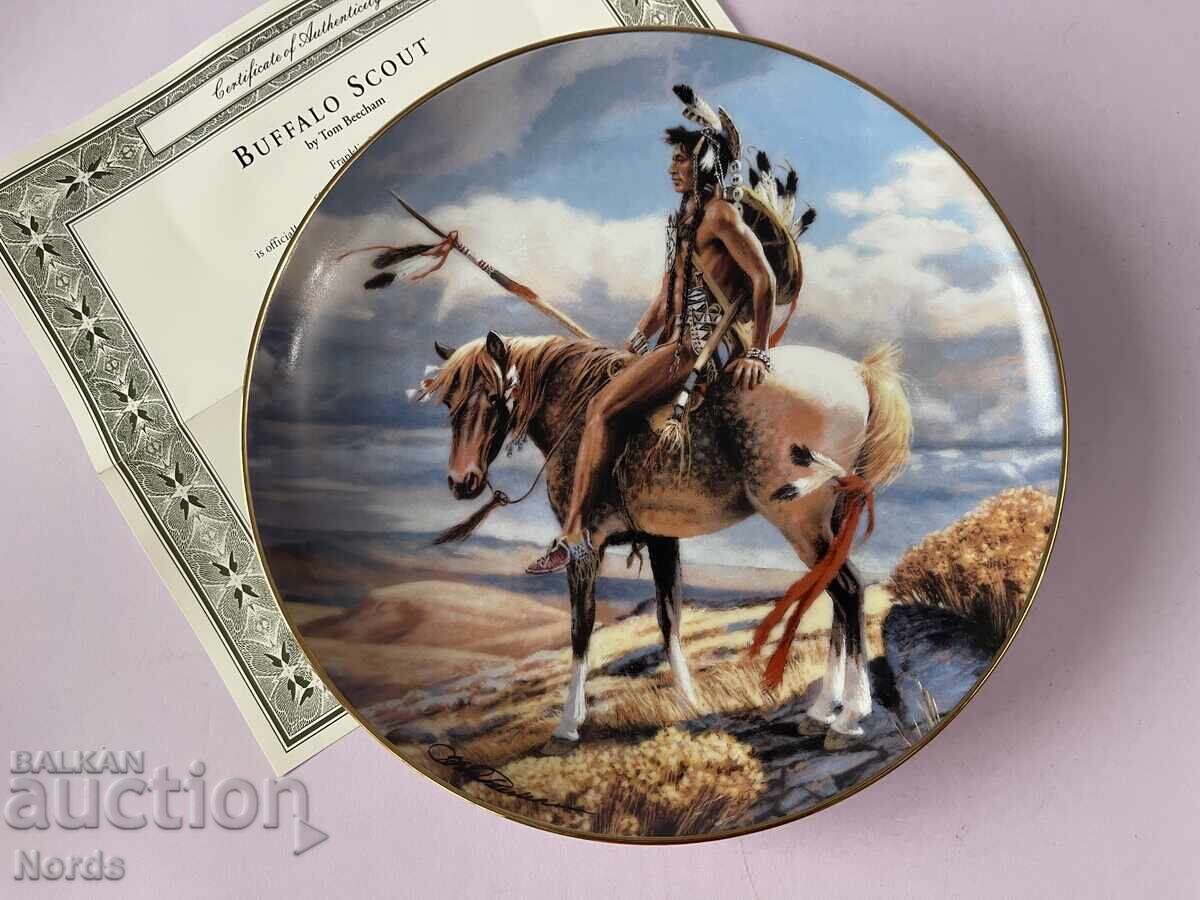 Beautiful plate for a collection with a certificate with price 13.60 BGN | € 6.95