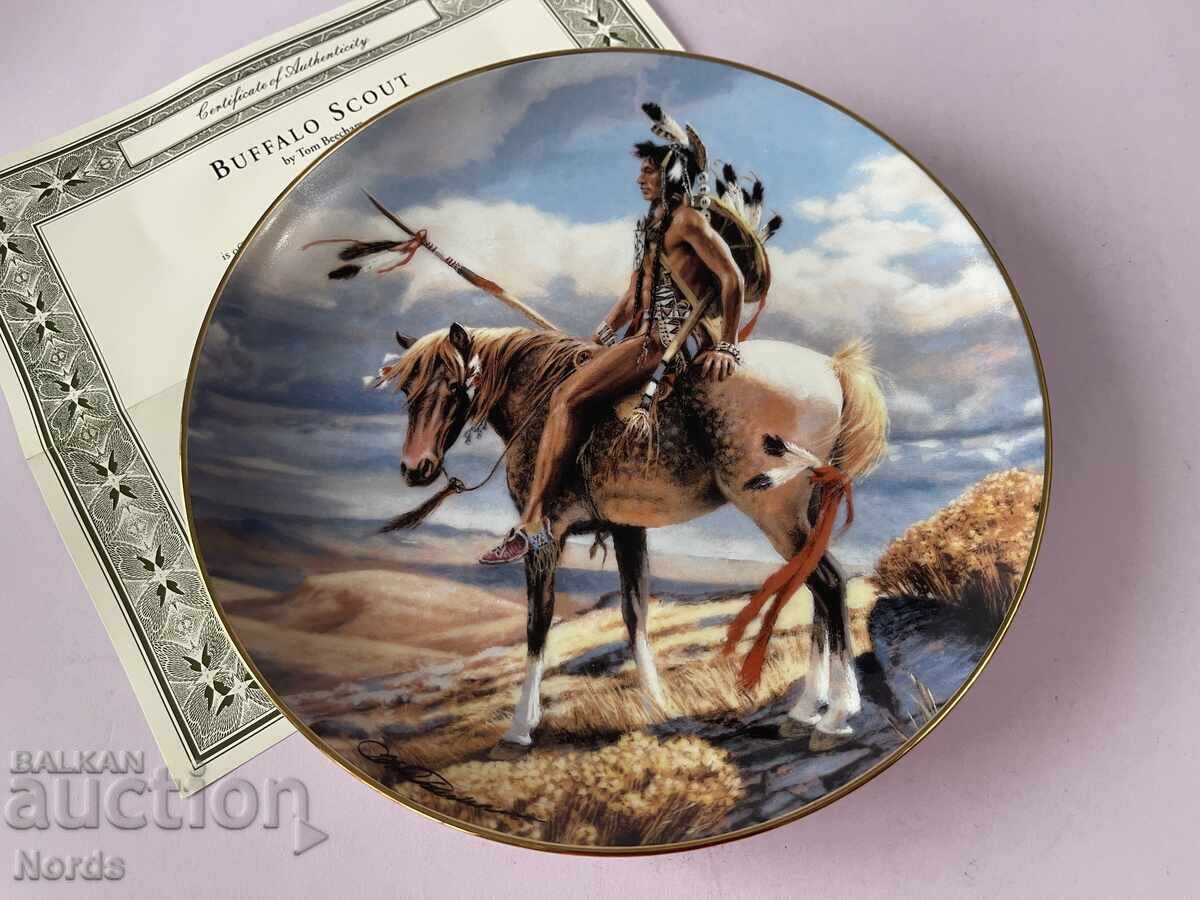 Beautiful plate for a collection with a certificate