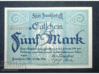 Germany, Frankfurt am Main 5 Mark, 1918, UNC