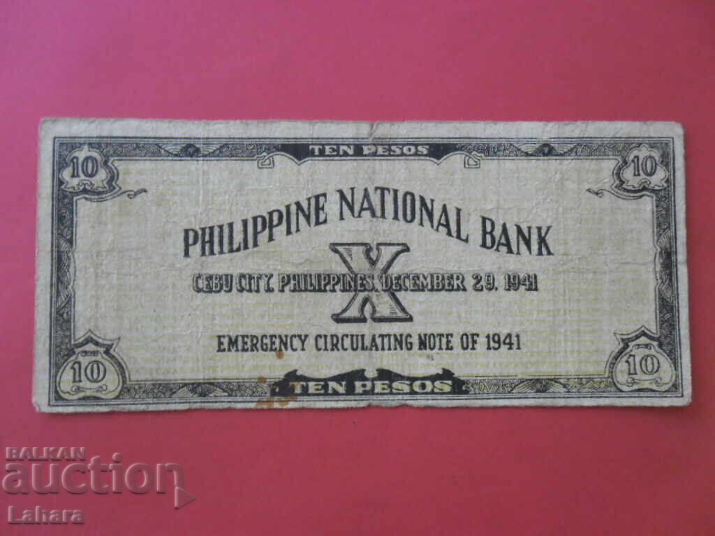 10 pesos 1941 Filipine cu preț € 6.14 | 12.01 BGN