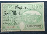Germany, Германия, Аннаберг 10 марки ,1918 г, аUNC