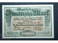 Germania, Germania, Chemnitz 20 mărci, 1918, UNC