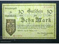 Germany, Elberfeld 10 Mark, 1918, UNC-1