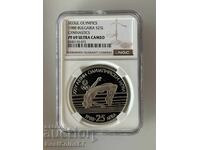 25 leva 1989 Υψηλό άλμα - NGC PF 69 Ultra Cameo από 1 στ