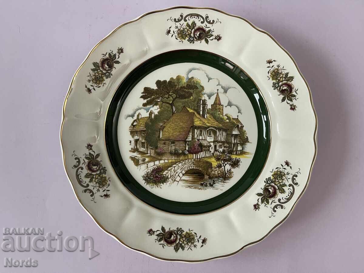 English Staffordshire porcelain plate with price 11.57 BGN | € 5.92 English Staffordshire porcelain plate with price 11.57 BGN | € 5.92