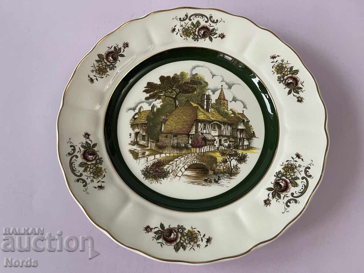 English Staffordshire porcelain plate English Staffordshire porcelain plate