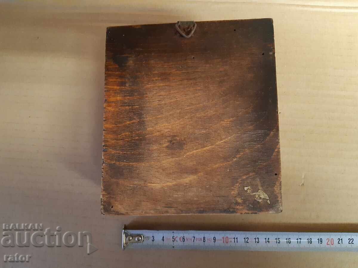 Cutie din lemn pictată pentru ceas deșteptător vechi - Regatul Bulgariei - 6