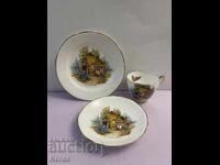 Αγγλικό τριπλό σετ τσαγιού