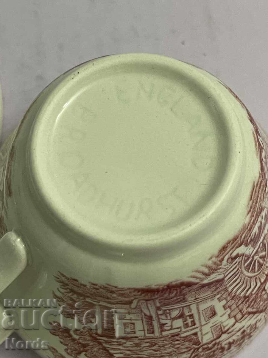 Staffordshire English Triple Tea Set - 7 Staffordshire English Triple Tea Set - 7