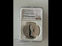 5 leva 2003 Κύπελλο Ποδοσφαίρου - NGC PF 67 Ultra cameo από 1 st