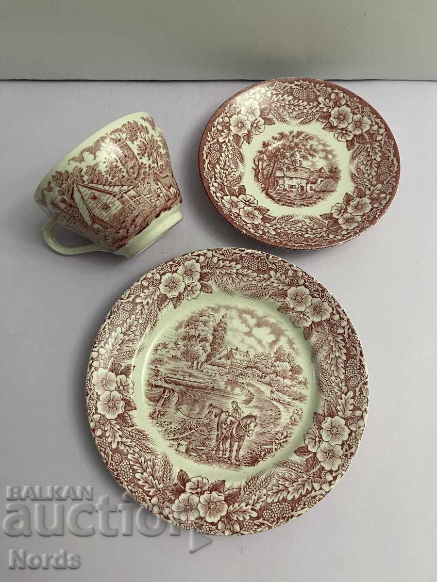 Staffordshire English Triple Tea Set with price 9.00 BGN | € 4.60