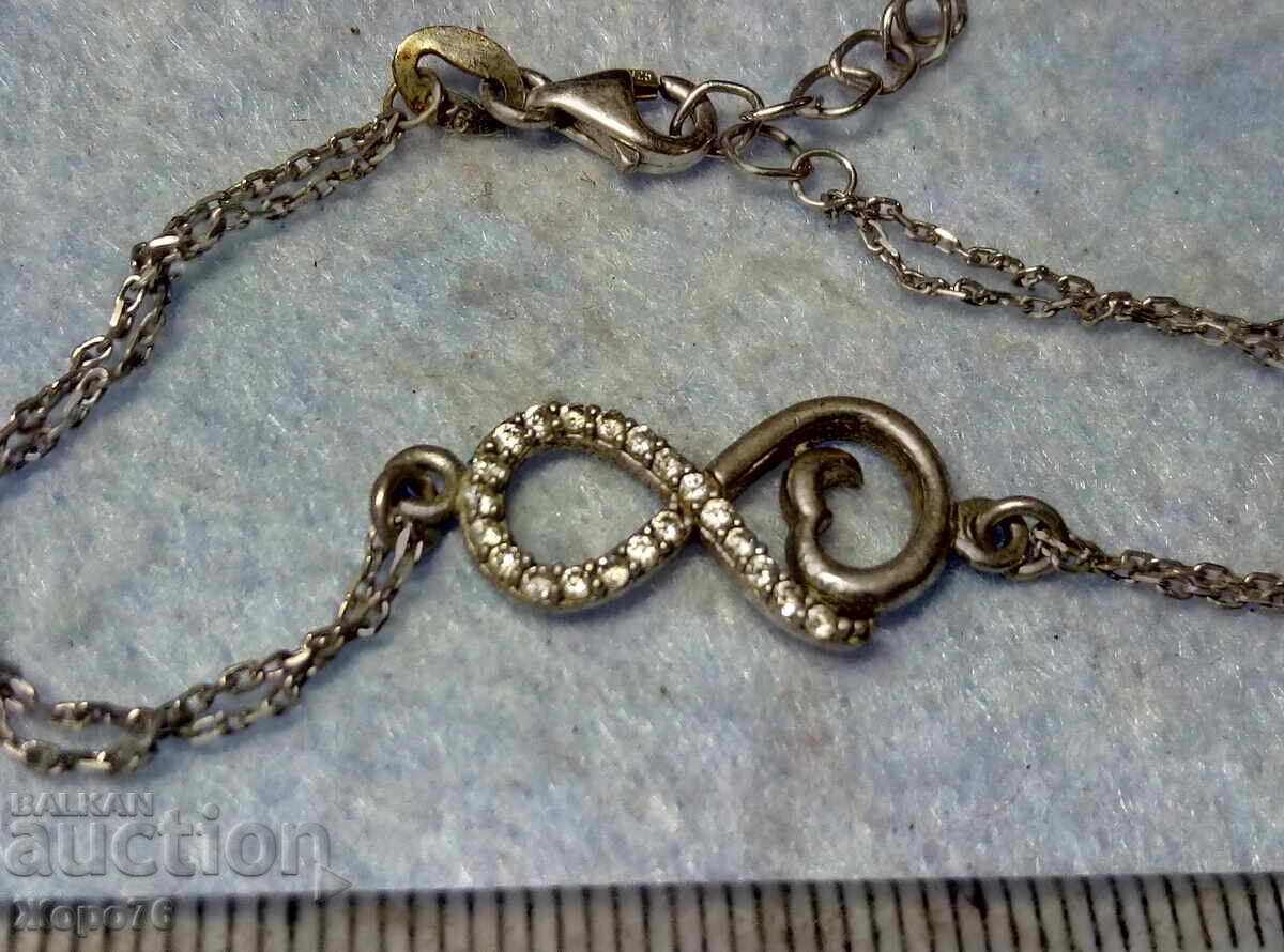 ❤️ΑΤΕΛΕΙΩΤΗ ΑΓΑΠΗ❤️ Πολύτιμο ΑΡΓΥΡΟ Βραχιόλι με ΛΕΥΚΗ ΕΠΙΧΡΥΣΩΣΗ με τιμή 34.50 BGN | € 17.64 ❤️ΑΤΕΛΕΙΩΤΗ ΑΓΑΠΗ❤️ Πολύτιμο ΑΡΓΥΡΟ Βραχιόλι με ΛΕΥΚΗ ΕΠΙΧΡΥΣΩΣΗ με τιμή 34.50 BGN | € 17.64