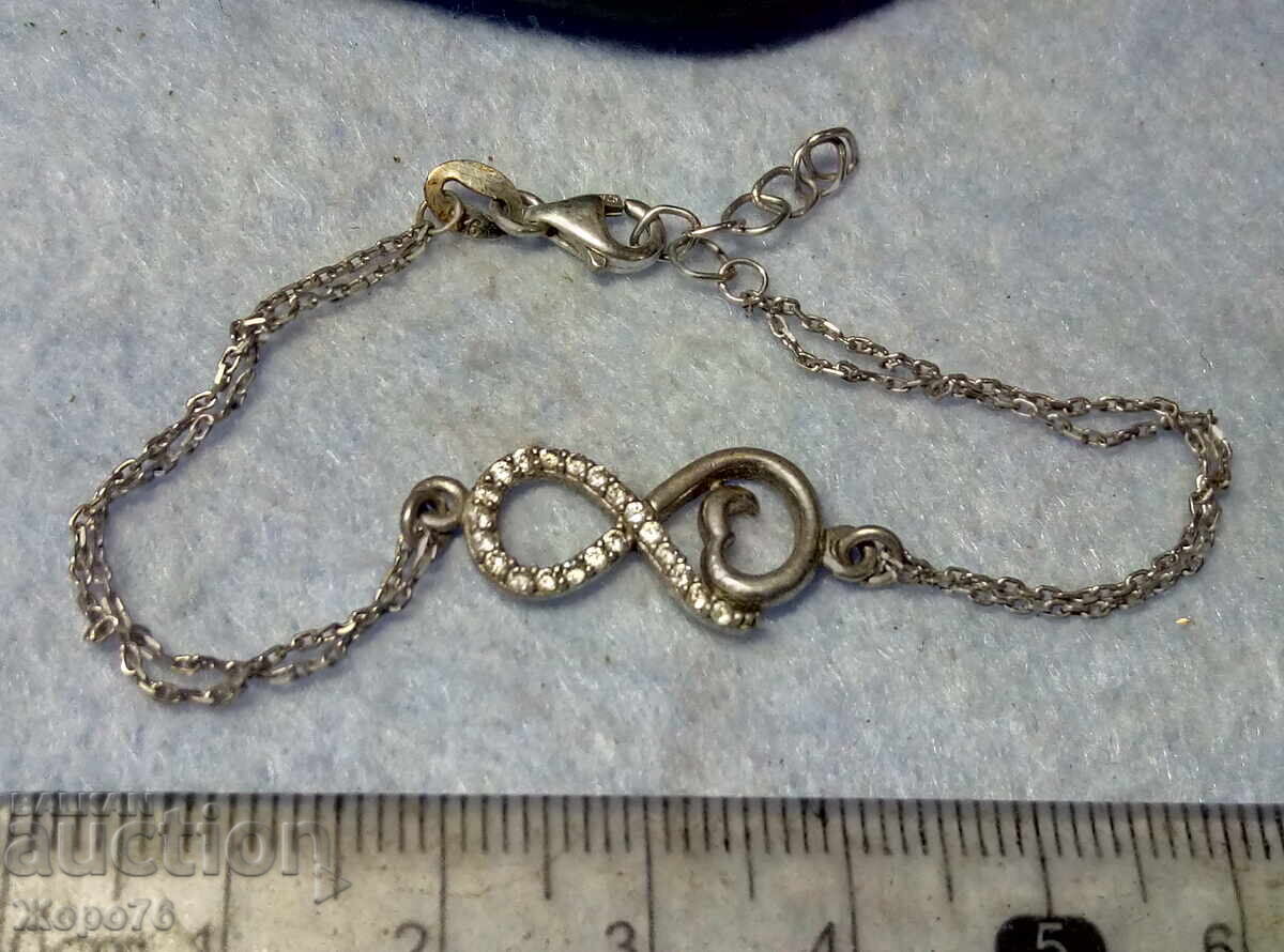 ❤️ΑΤΕΛΕΙΩΤΗ ΑΓΑΠΗ❤️ Πολύτιμο ΑΡΓΥΡΟ Βραχιόλι με ΛΕΥΚΗ ΕΠΙΧΡΥΣΩΣΗ ❤️ΑΤΕΛΕΙΩΤΗ ΑΓΑΠΗ❤️ Πολύτιμο ΑΡΓΥΡΟ Βραχιόλι με ΛΕΥΚΗ ΕΠΙΧΡΥΣΩΣΗ