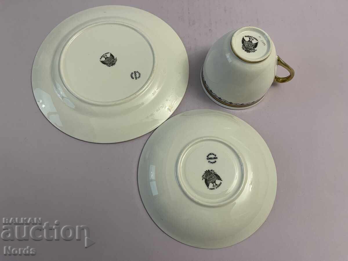 Delivery of Vintage English Triple Tea Set Delivery of Vintage English Triple Tea Set