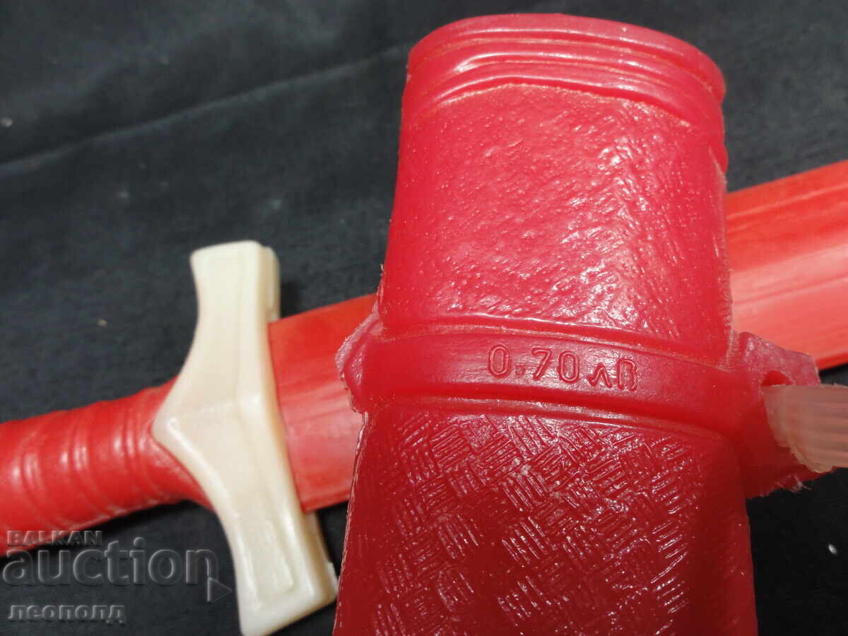 Delivery of OLD RETRO SOCIALIST NRB PLASTIC TOY SWORD WITH SCABBARD Delivery of OLD RETRO SOCIALIST NRB PLASTIC TOY SWORD WITH SCABBARD