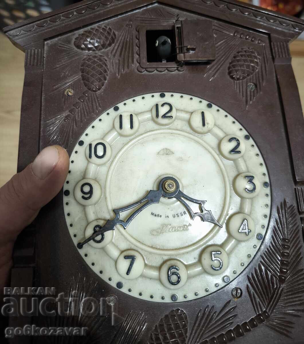 Δημοπρασία Ρολόι τοίχου Beacon με κούκου κούκου 70s Δημοπρασία Ρολόι τοίχου Beacon με κούκου κούκου 70s