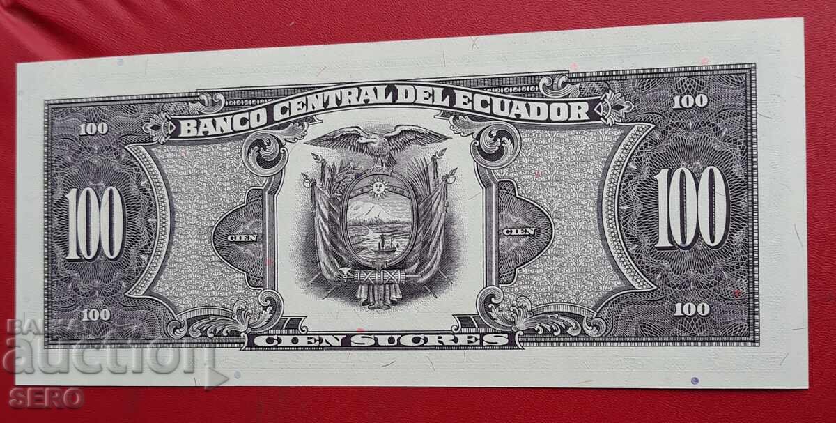 Τραπεζογραμμάτιο-Εκουαδόρ-100 σουκρέ 1990 με τιμή 10.01 BGN | € 5.12