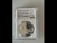 500 leva 1994 Δίχτυ ποδοσφαίρου NGC PF 67 Ultra cameo