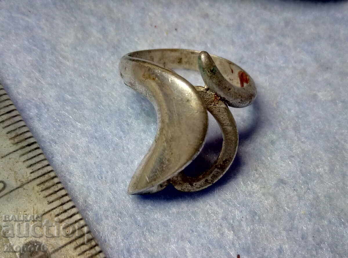 Αρ ΝΟΥΒΟ στυλ ΑΣΗΜΕΝΙΟ Δαχτυλίδι ΑΣΗΜΙ 925 με τιμή 25.00 BGN | € 12.78