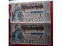 Bilet de loterie german din 1931