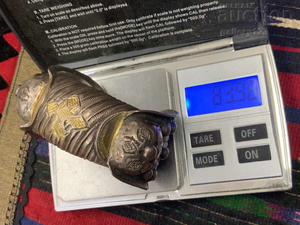 Revival bracelet silver, chased gilding and colored enamel - 7 Revival bracelet silver, chased gilding and colored enamel - 7