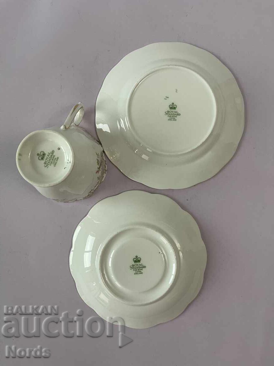 Royal Standard Triple Tea Set - 5
