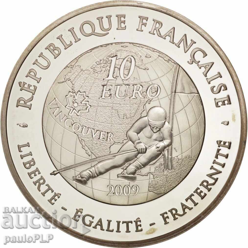 10 Euro - Franța – Argint „XXI Jocurile Olimpice de Iarnă"-2010 cu preț € 62.38 | 122.00 BGN