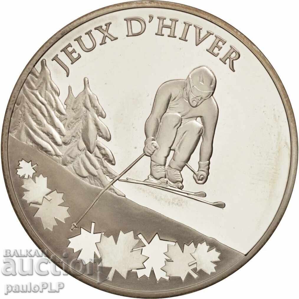 10 Euro - Franța – Argint „XXI Jocurile Olimpice de Iarnă"-2010