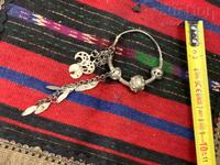 Αναγεννησιακό σκουλαρίκι ασημένιο σκαλιστό