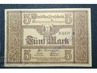 Γερμανία, Γερμανία, Φίρστενμπεργκ 5 μάρκα, 1918, XF
