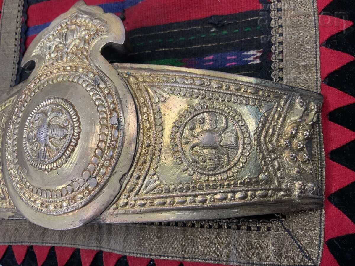 Revival-era Karnobat large buckle silver chased gilding - 5 Revival-era Karnobat large buckle silver chased gilding - 5