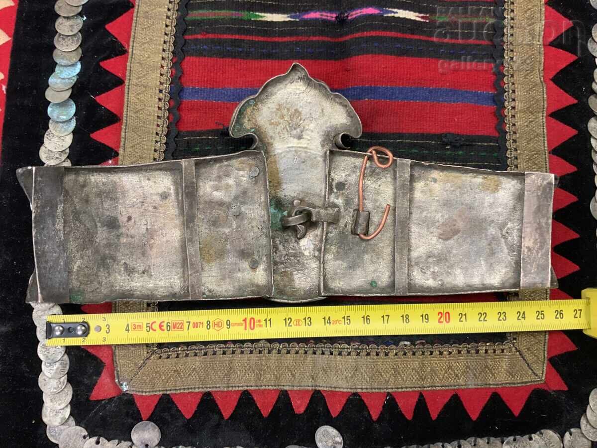 Revival-era Karnobat large buckle silver chased gilding - 6 Revival-era Karnobat large buckle silver chased gilding - 6