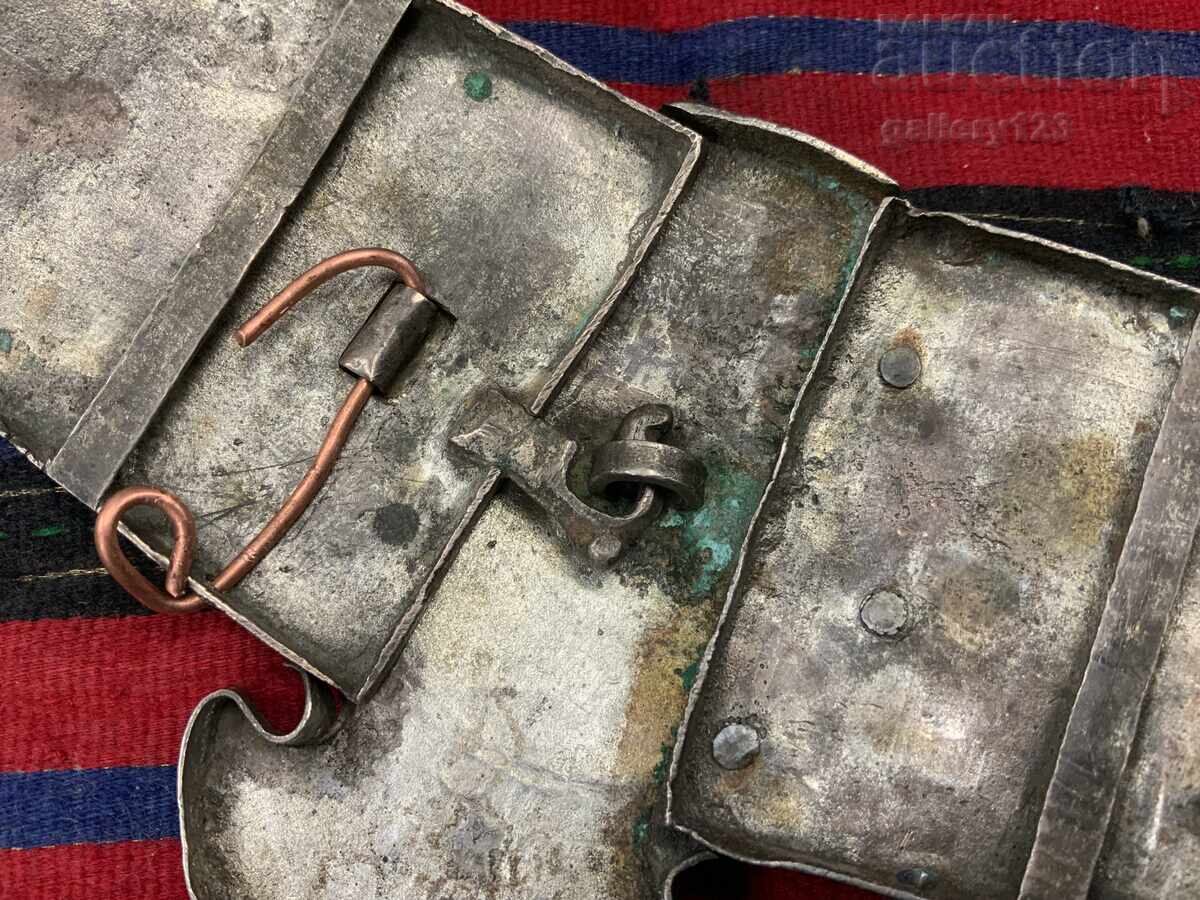 Revival-era Karnobat large buckle silver chased gilding - 9 Revival-era Karnobat large buckle silver chased gilding - 9