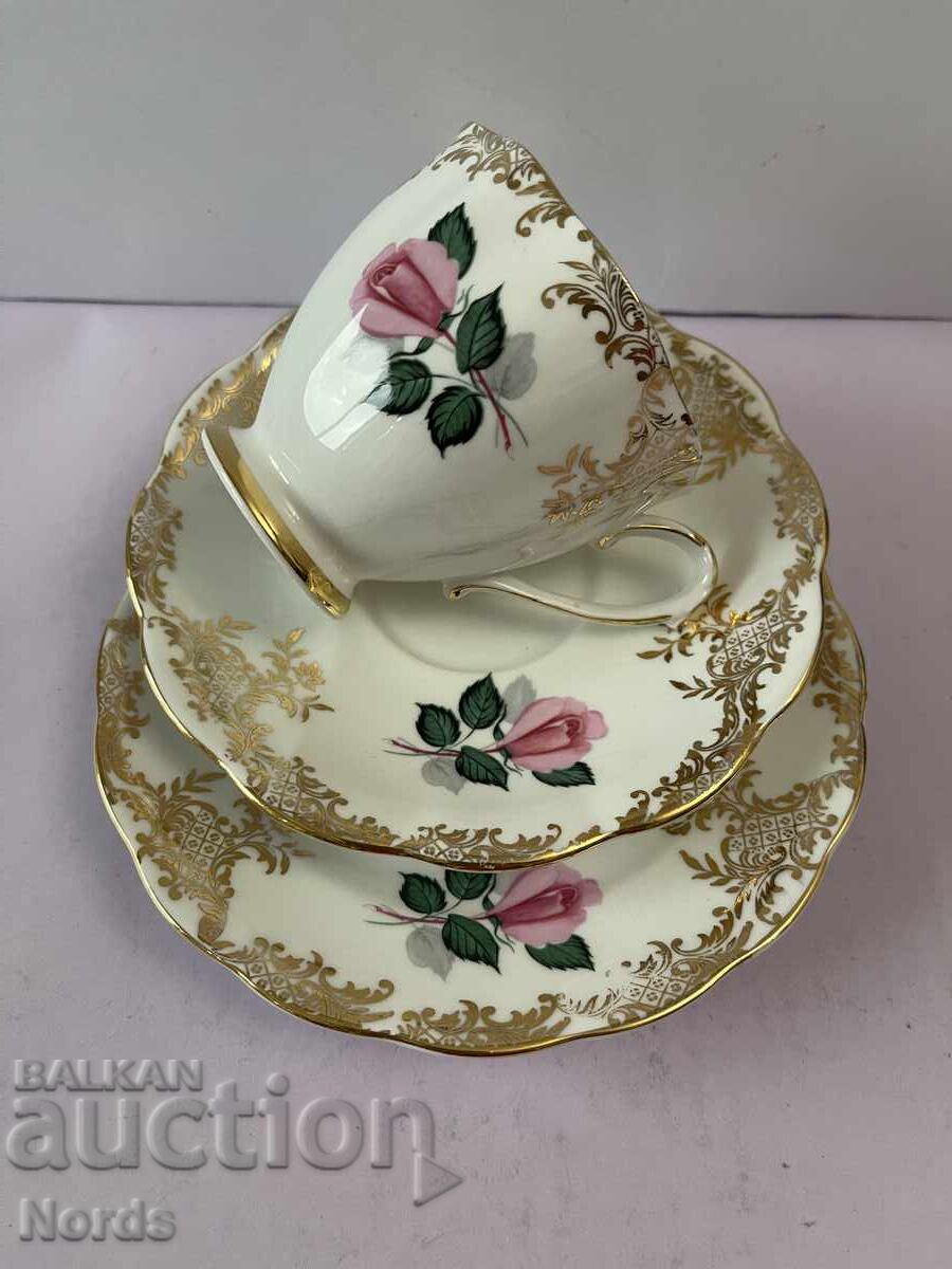 Beautiful English triple tea set