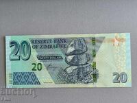 Банкнота - Зимбабве - 20 долара UNC | 2020г.