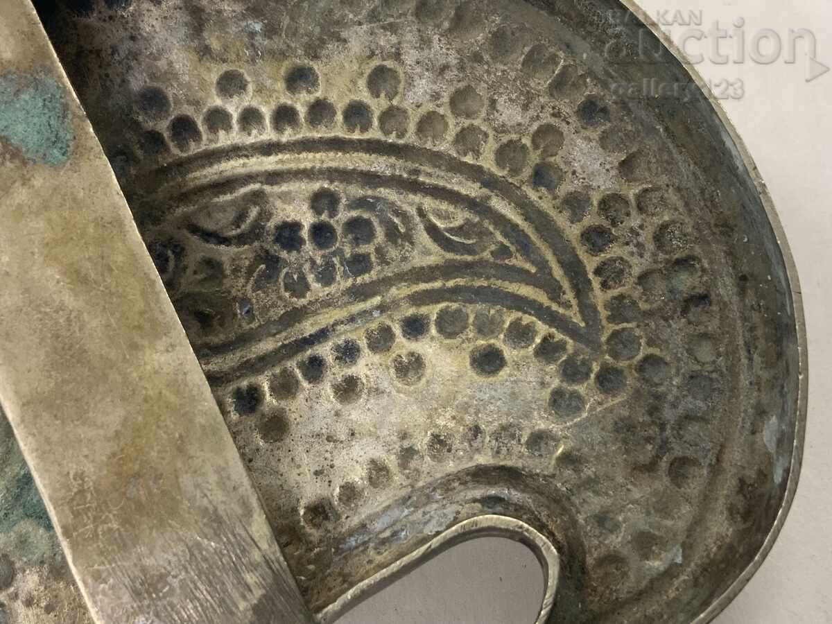 Revival-era buckle, single, silver, stamped, forged - 6 Revival-era buckle, single, silver, stamped, forged - 6