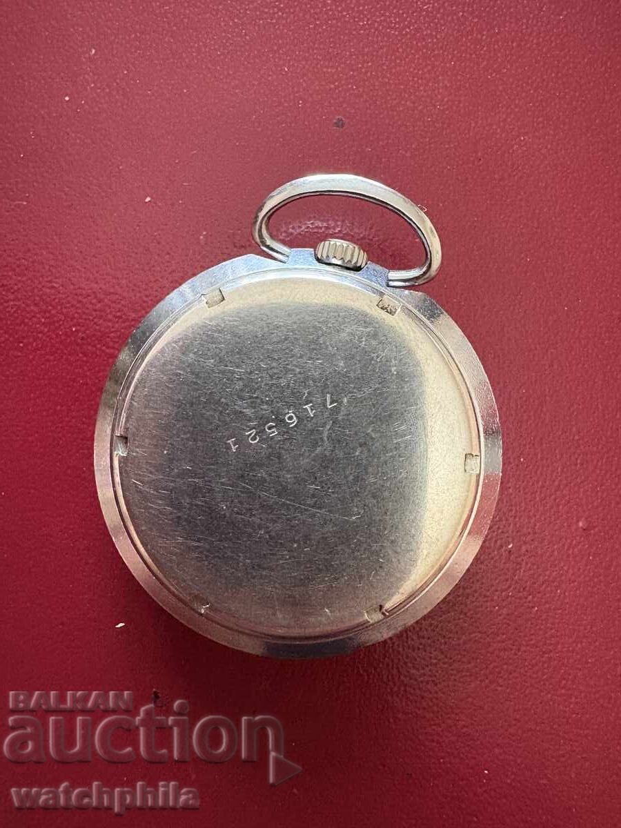 Σπάνιο ελβετικό Μηχανικό ρολόι τσέπης. Λειτουργεί με τιμή 14.13 BGN | € 7.22