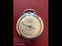 Σπάνιο ελβετικό Μηχανικό ρολόι τσέπης. Λειτουργεί