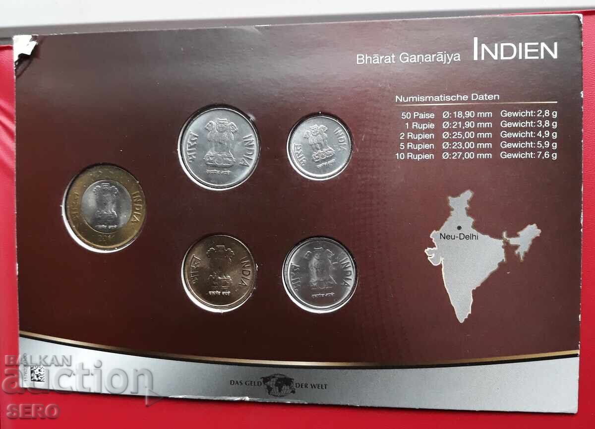 India - SET 2011 of 5 coins with price 8.01 BGN | € 4.10 India - SET 2011 of 5 coins with price 8.01 BGN | € 4.10