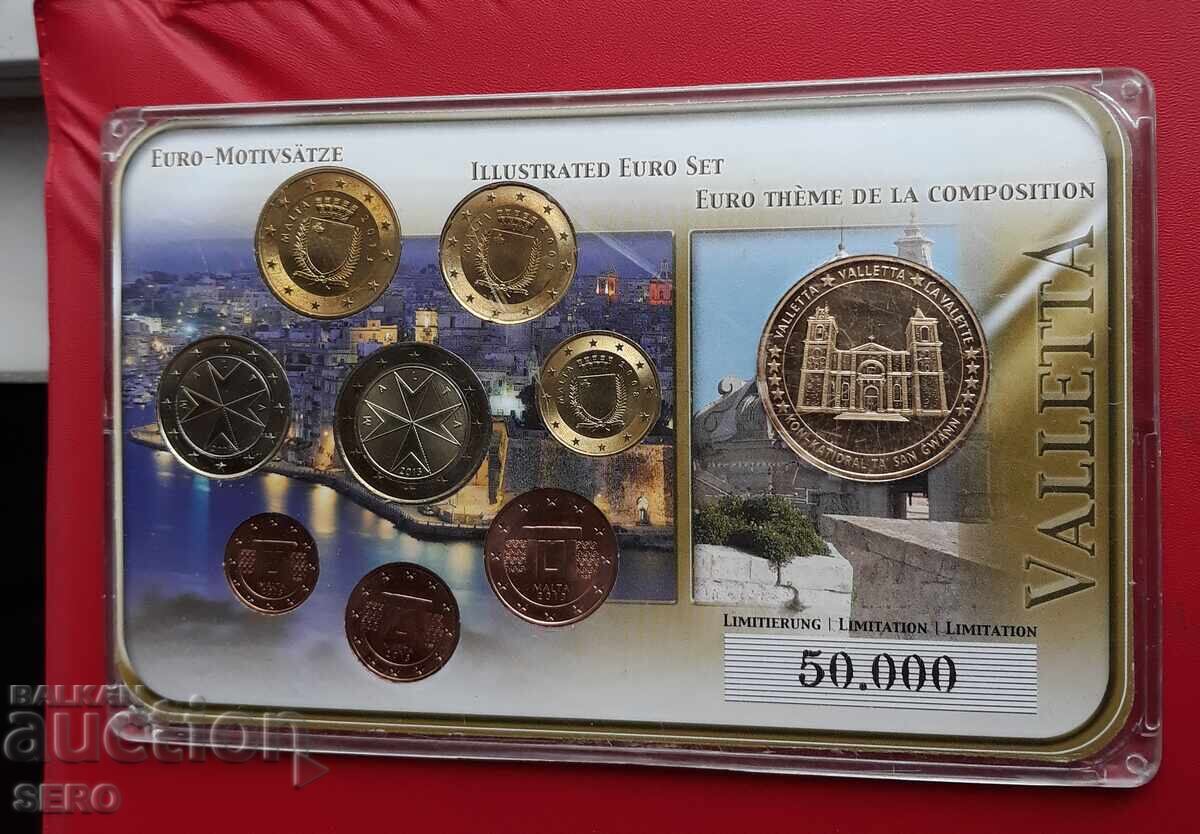 Malta Coin Set 2008-2013 of 8 coins + medal with price 23.01 BGN | € 11.76 Malta Coin Set 2008-2013 of 8 coins + medal with price 23.01 BGN | € 11.76