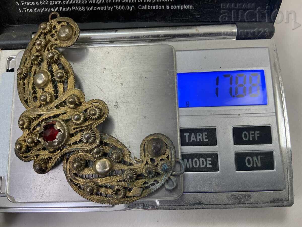 Revivalist filigree belt buckles and silver belt - 6 Revivalist filigree belt buckles and silver belt - 6