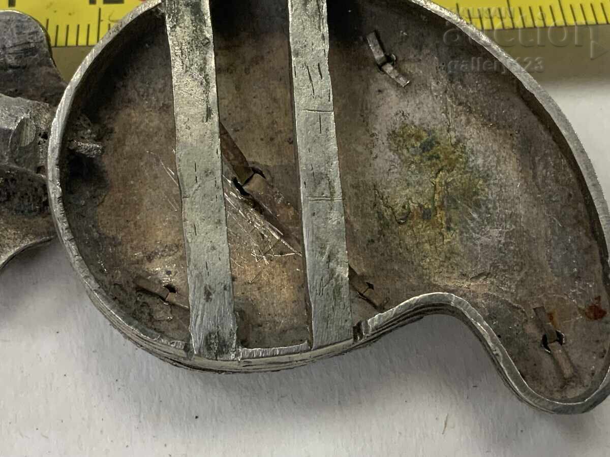 Revival-era filigree silver buckle, single piece - 5 Revival-era filigree silver buckle, single piece - 5