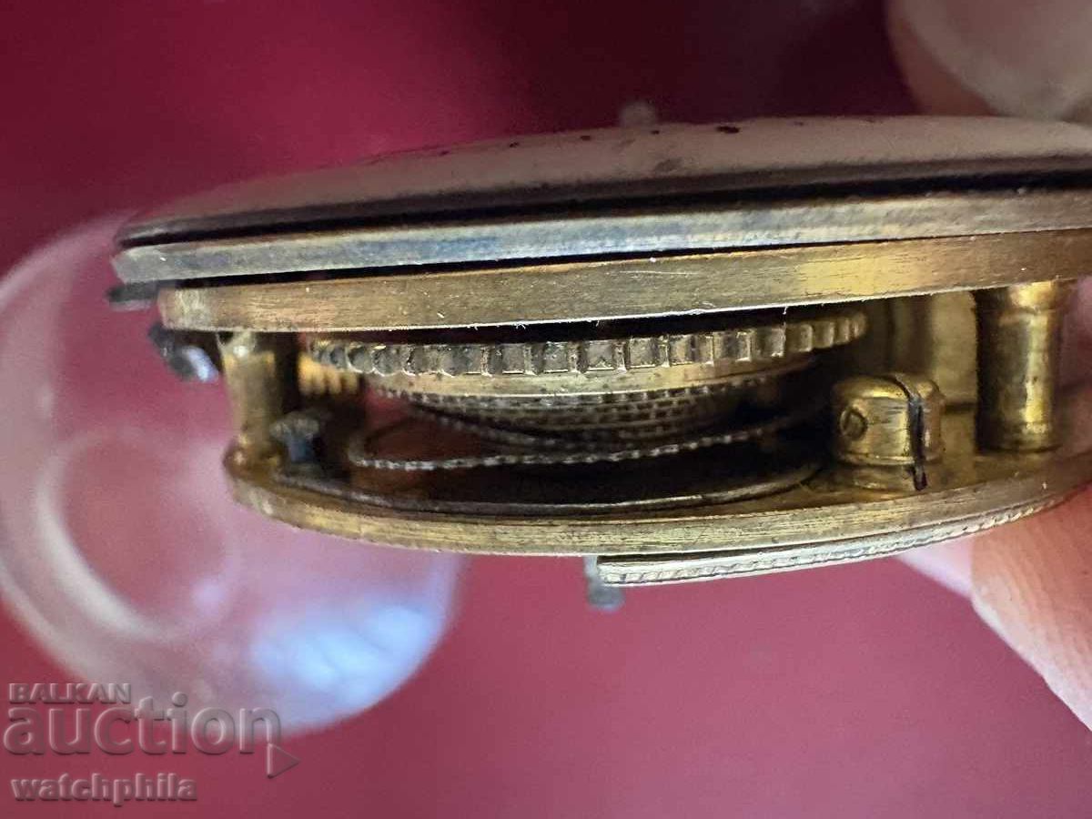 Παράδοση Μηχανισμός fuse Prior τσέπης ρολογιού. Διαθέσιμη αλυσίδα και γυαλί