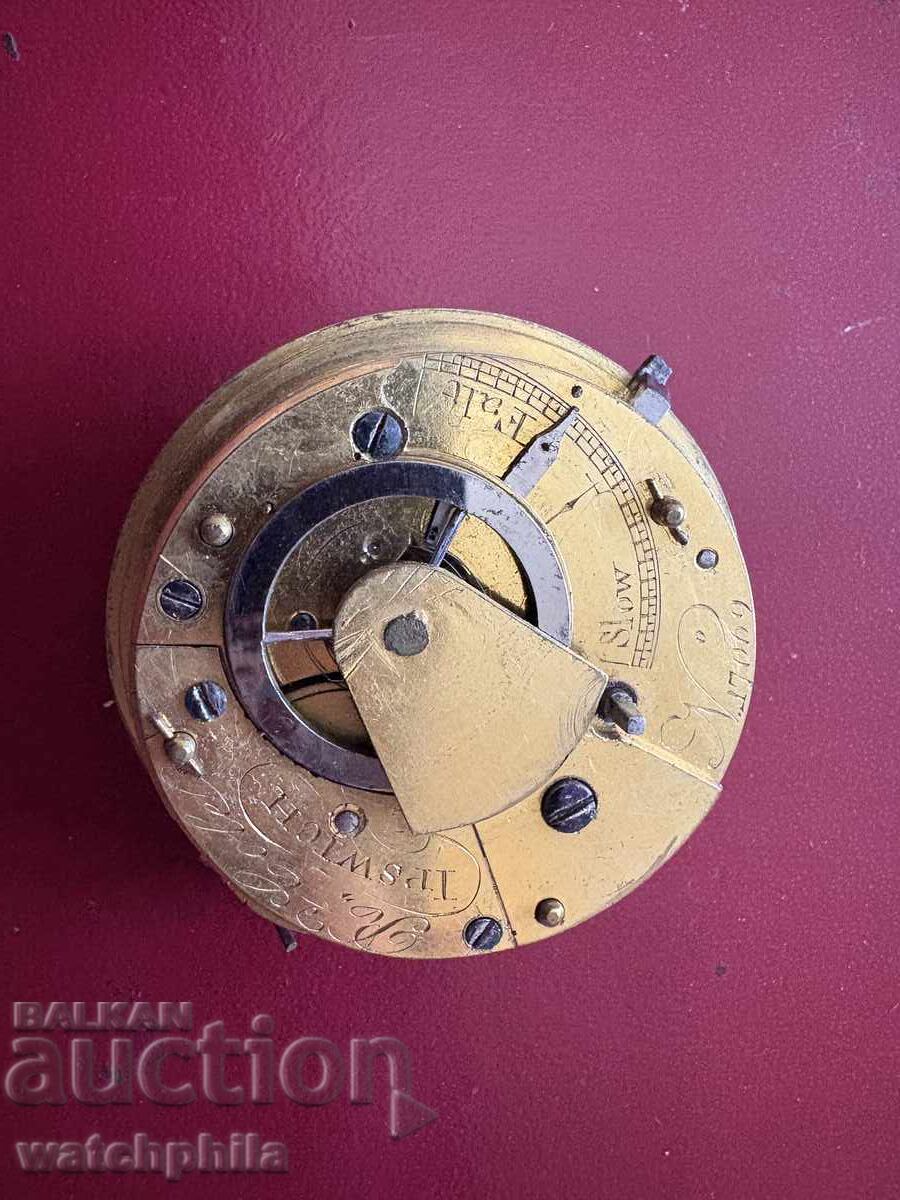 Μηχανισμός fuse Prior τσέπης ρολόι. Διαθέσιμη αλυσίδα