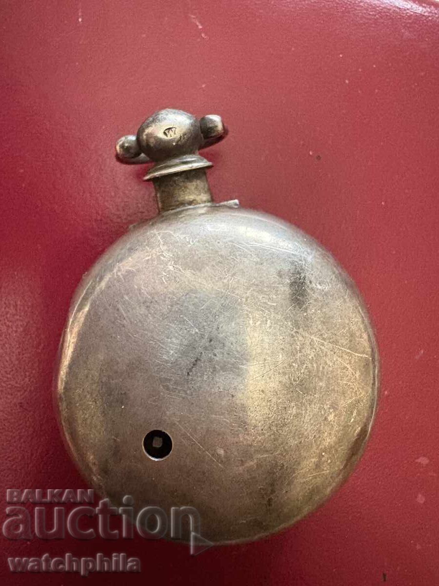 Auction  Silver fusee Prior pocket watch. Chain included