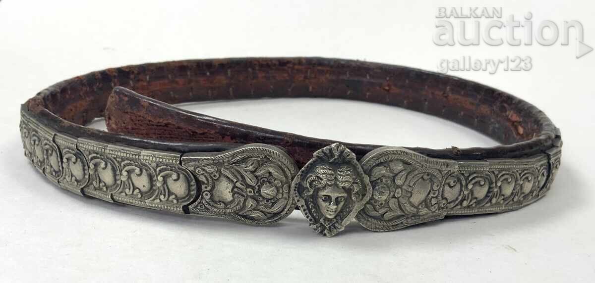 Revivalist belt silver carved leather perfect with price 320.00 BGN | € 163.61 Revivalist belt silver carved leather perfect with price 320.00 BGN | € 163.61