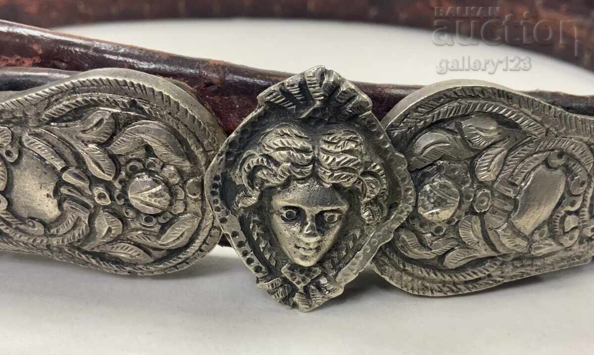 Revivalist belt silver carved leather perfect Revivalist belt silver carved leather perfect